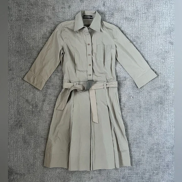 Club Monaco Utility Belted Shirt Dress